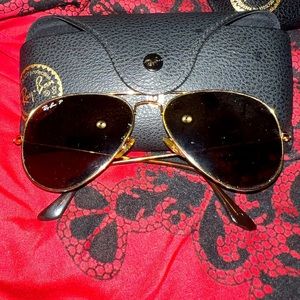 Ray ban polarized large aviator shades